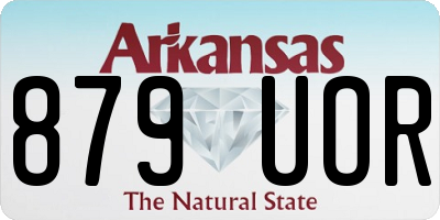 AR license plate 879UOR