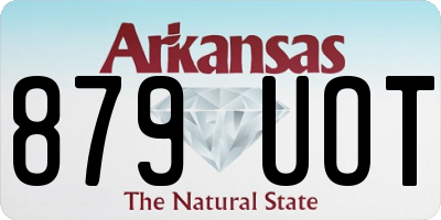 AR license plate 879UOT