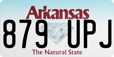 AR license plate 879UPJ