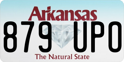 AR license plate 879UPO