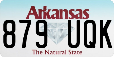 AR license plate 879UQK