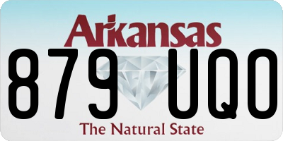 AR license plate 879UQO
