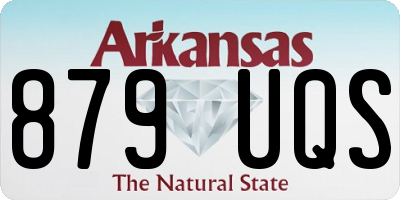 AR license plate 879UQS