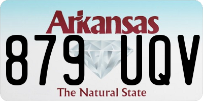 AR license plate 879UQV