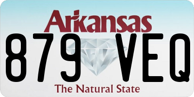 AR license plate 879VEQ