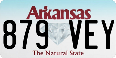 AR license plate 879VEY