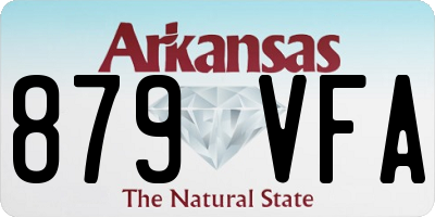 AR license plate 879VFA