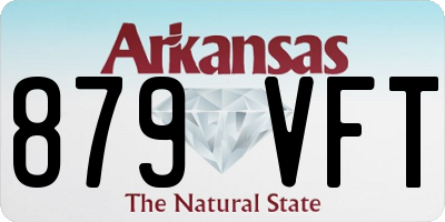 AR license plate 879VFT