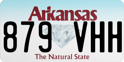 AR license plate 879VHH