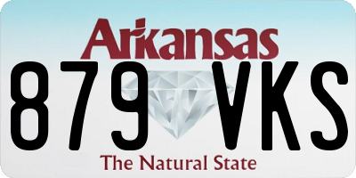 AR license plate 879VKS