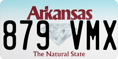 AR license plate 879VMX