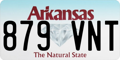 AR license plate 879VNT