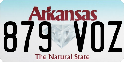 AR license plate 879VOZ