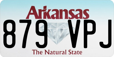 AR license plate 879VPJ
