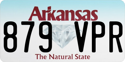 AR license plate 879VPR