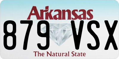 AR license plate 879VSX