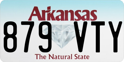 AR license plate 879VTY
