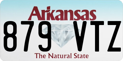 AR license plate 879VTZ