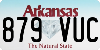 AR license plate 879VUC