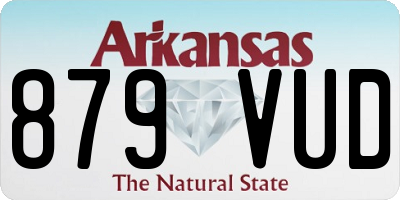 AR license plate 879VUD