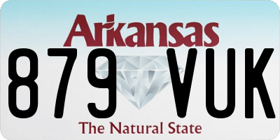 AR license plate 879VUK