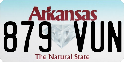 AR license plate 879VUN