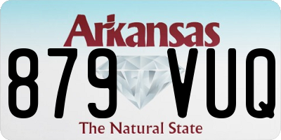 AR license plate 879VUQ