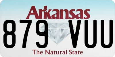 AR license plate 879VUU