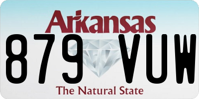 AR license plate 879VUW