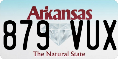 AR license plate 879VUX