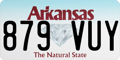 AR license plate 879VUY