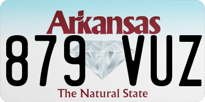 AR license plate 879VUZ