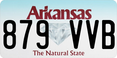 AR license plate 879VVB
