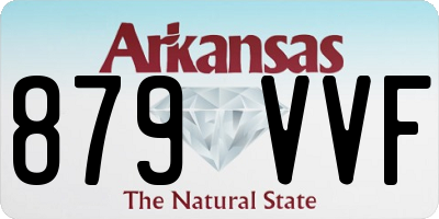 AR license plate 879VVF