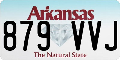 AR license plate 879VVJ