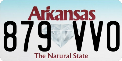 AR license plate 879VVO