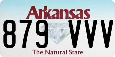 AR license plate 879VVV