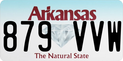 AR license plate 879VVW
