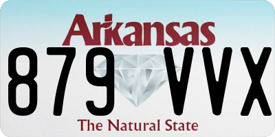 AR license plate 879VVX