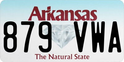 AR license plate 879VWA