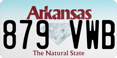 AR license plate 879VWB