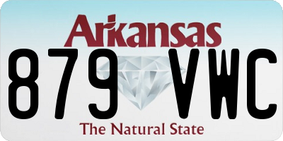 AR license plate 879VWC