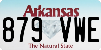 AR license plate 879VWE