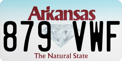 AR license plate 879VWF