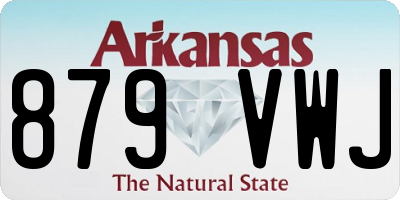 AR license plate 879VWJ