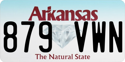 AR license plate 879VWN