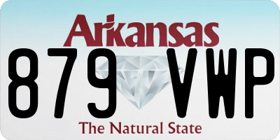 AR license plate 879VWP