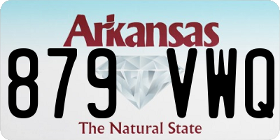 AR license plate 879VWQ