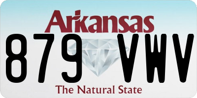 AR license plate 879VWV