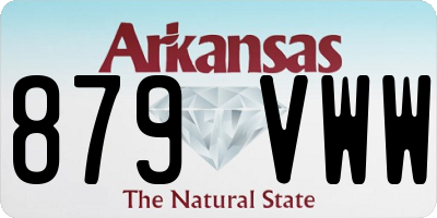 AR license plate 879VWW